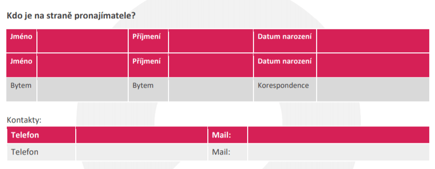Ukázka identifikace smluvních stran v nájemní smlouvě GarantovanyNajem®